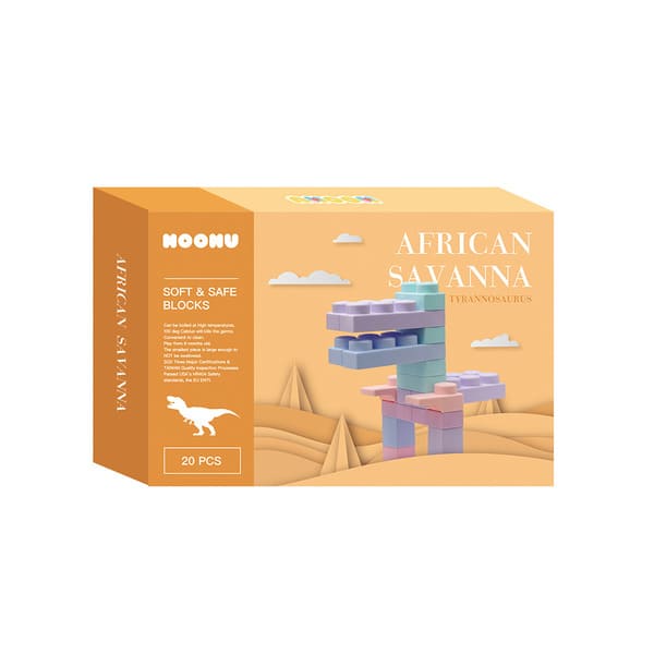 MOOMU香草積木-恐龍系列-暴龍-20PCS