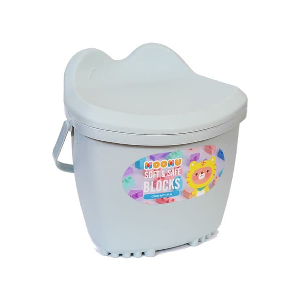 香草軟積木蛙蛙收納桶2